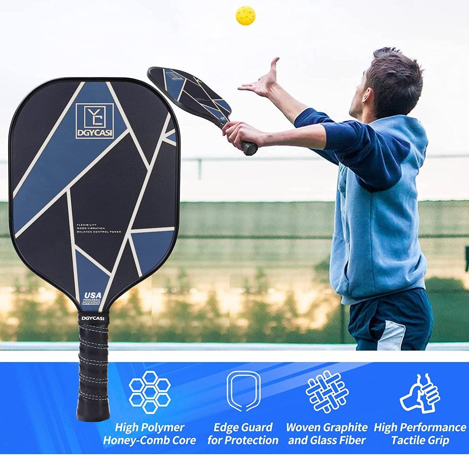Pickleball Paddles Set of 2 - Image 2